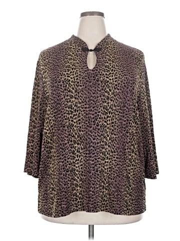 En Focus Studio 3/4 Sleeve Blouse (view 1)