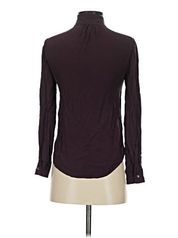 T. Babaton Long Sleeve Silk Top (view 2)