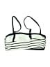 Cupshe Stripes Ivory Black Swimsuit Top Size S - photo 2