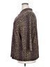 En Focus Studio Animal Print Brown 3/4 Sleeve Blouse Size 2X - photo 5