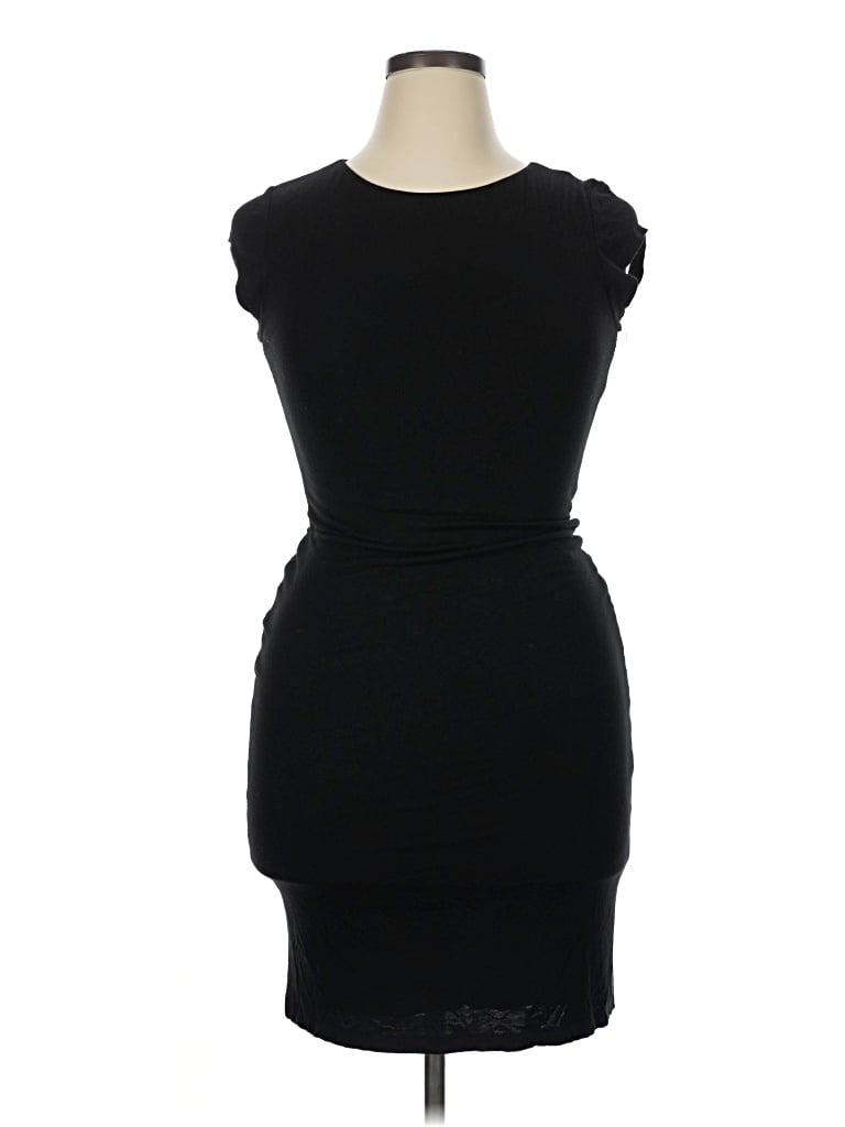 Pre-owned Velvet Torch Cocktail Dress In Black
