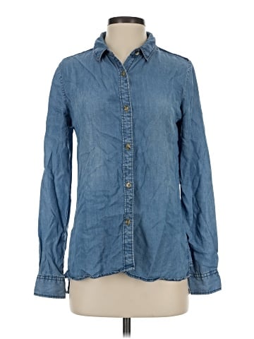 Buttons Long Sleeve Button-Down Shirt (view 1)