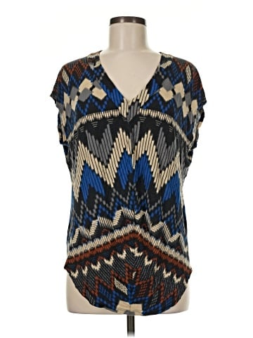 Velvet Short Sleeve Blouse (view 1)