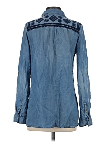 Buttons Long Sleeve Button-Down Shirt (view 2)