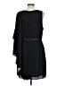 Halston 100% Polyester Solid Black Cocktail Dress Size 12 - photo 2