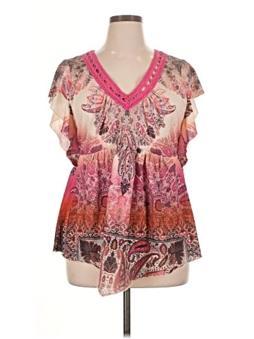 One World Short Sleeve Blouse (view 1)