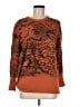 Prairie Cotton 100% Cotton Print Orange Pullover Sweater Size M - photo 1