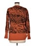 Prairie Cotton 100% Cotton Print Orange Pullover Sweater Size M - photo 2