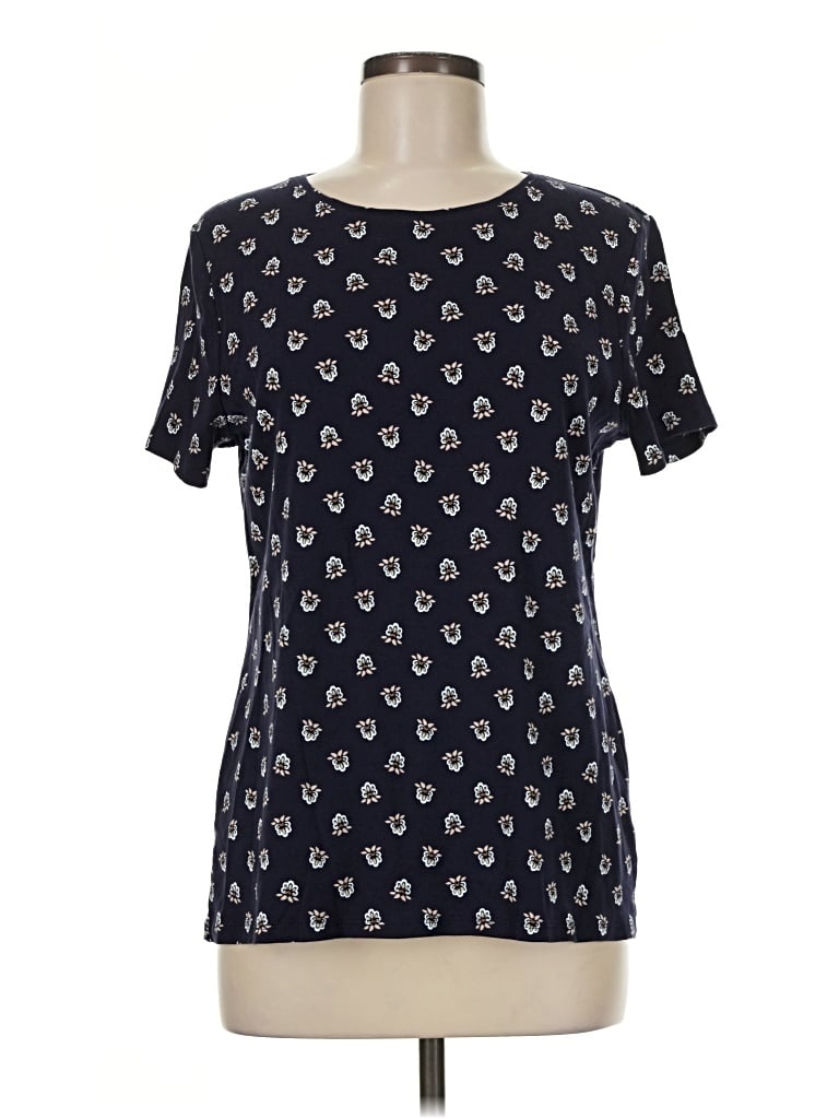Pre-owned Croft & Barrow Short Sleeve T-shirt In Blue