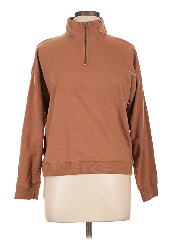 Pre-owned Thread & Supply Sweatshirt In Brown