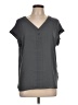 Fortune + Ivy 100% Polyester Gray Short Sleeve Blouse Size L - photo 1