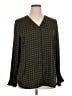 Tahari 100% Polyester Brown Long Sleeve Blouse Size XL - photo 1