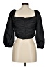 J.Crew 100% Polyester Black 3/4 Sleeve Blouse Size 8 - photo 2