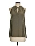 Theory 100% Silk Green Sleeveless Silk Top Size P (petite) - photo 1