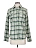 L.L.Bean Plaid Green Long Sleeve Blouse Size S - photo 1