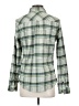 L.L.Bean Plaid Green Long Sleeve Blouse Size S - photo 2