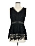 Francesca's 100% Polyester Black Sleeveless Blouse Size M - photo 1