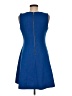 Just... Taylor 100% Polyester Solid Blue Casual Dress Size 6 - photo 2
