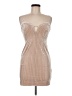Forever 21 Metallic Tan Cocktail Dress Size M - photo 1