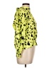 ASOS 100% Viscose Animal Print Yellow Long Sleeve Blouse Size 10 - photo 4
