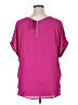 Worthington 100% Polyester Pink Short Sleeve Blouse Size XL - photo 2