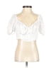 Princess Polly White Short Sleeve Blouse Size 2 - photo 1