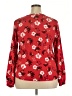 A New Day 100% Polyester Red Long Sleeve Blouse Size XXL - photo 2