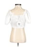 Princess Polly White Short Sleeve Blouse Size 2 - photo 2