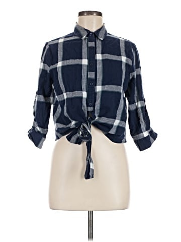 Favlux fashion 3/4 Sleeve Button-Down Shirt (view 1)