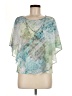 Alfred Dunner 100% Polyester Teal Short Sleeve Blouse Size 8 Petite - photo 1