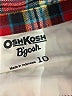 OshKosh B'gosh 100% Cotton Plaid Red Long Sleeve Button-Down Shirt Size 10 - photo 3