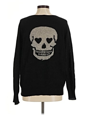 Aqua Cashmere Pullover Sweater (view 2)