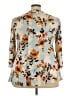 Sami & JO Floral Blue 3/4 Sleeve Blouse Size 3X - photo 2