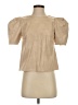 Wade Voss Tan Short Sleeve Blouse Size S - photo 1
