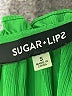 Sugar Lips 100% Polyester Green 3/4 Sleeve Blouse Size S - photo 7