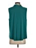 Worthington 100% Polyester Teal Sleeveless Blouse Size S (estimated, petite) - photo 2