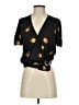 Madewell 100% Polyester Black Short Sleeve Blouse Size S - photo 1
