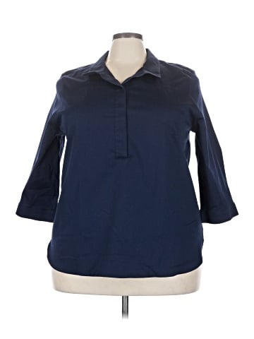 Chico's 3/4 Sleeve Button-Down Shirt (view 1)