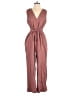 Universal Thread 100% Cotton Solid Brown Jumpsuit Size S - photo 1