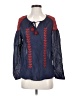 Roberta Roller Rabbit Blue Long Sleeve Blouse Size XS - photo 1