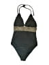 Cupshe Chevron-herringbone Black One Piece Swimsuit Size M - photo 1