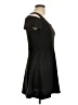 Edge Solid Black Casual Dress Size L - photo 4