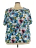 C.D. Daniels Floral Blue Short Sleeve T-Shirt Size 3X - photo 1