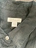 J.Jill 100% Linen Solid Black Long Sleeve Button-Down Shirt Size S - photo 7