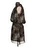 Veronica M. 100% Polyester Animal Print Brown Cocktail Dress Size L - photo 5