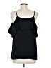 Ann Taylor 100% Polyester Black Sleeveless Blouse Size M - photo 2