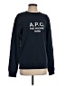 A.P.C. 100% Cotton Blue Sweatshirt Size S - photo 1