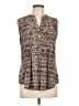 Ava & Grace Brown Sleeveless Blouse Size L (petite) - photo 1