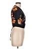 Shein 100% Polyester Black Short Sleeve Blouse Size L - photo 4