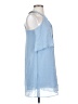 BCBGeneration 100% Polyester Blue Sleeveless Top Size XXS - photo 4